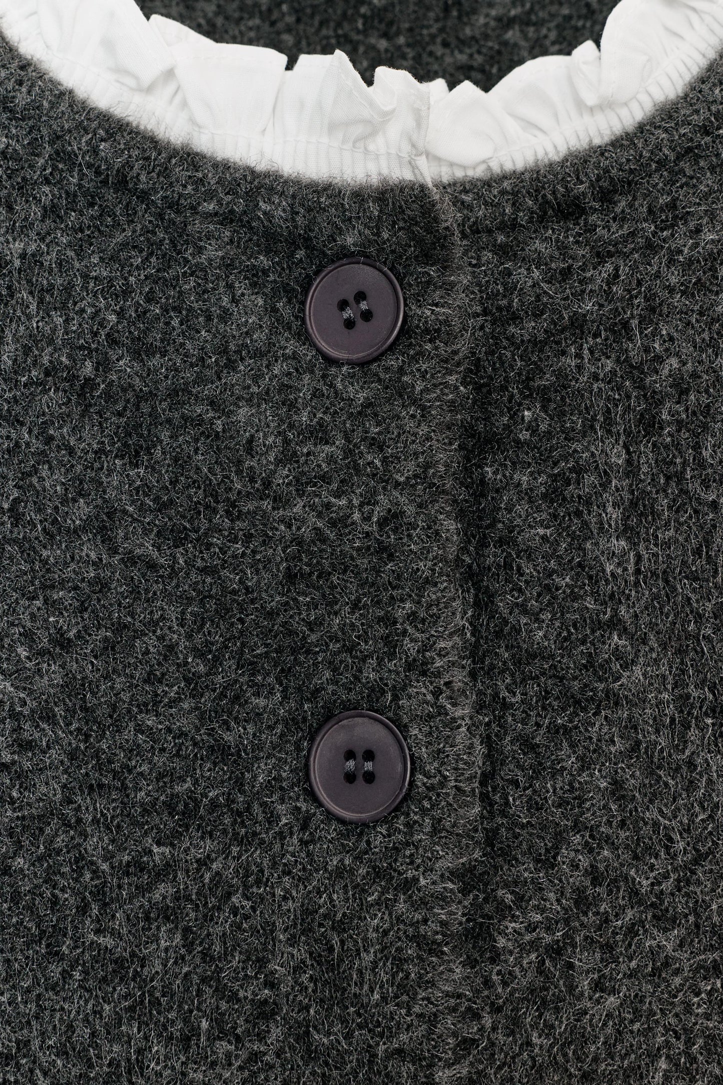 Veste En Maille Bimatière Popeline